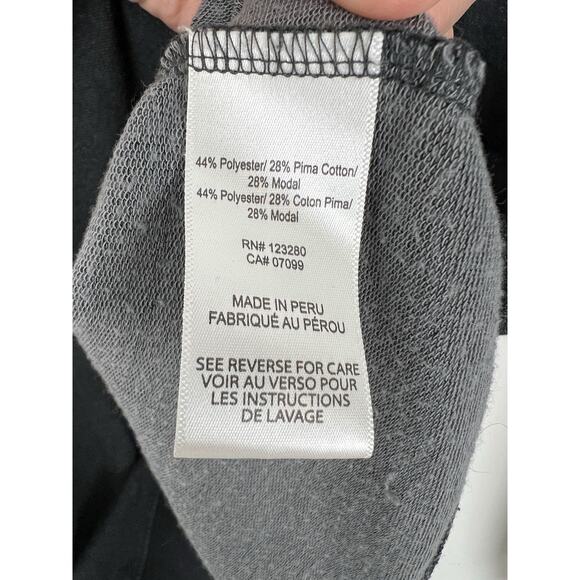 Travis Mathew Crewneck Sweater Mens Size M Heathered Black Pullover Pocket - Picture 4 of 10